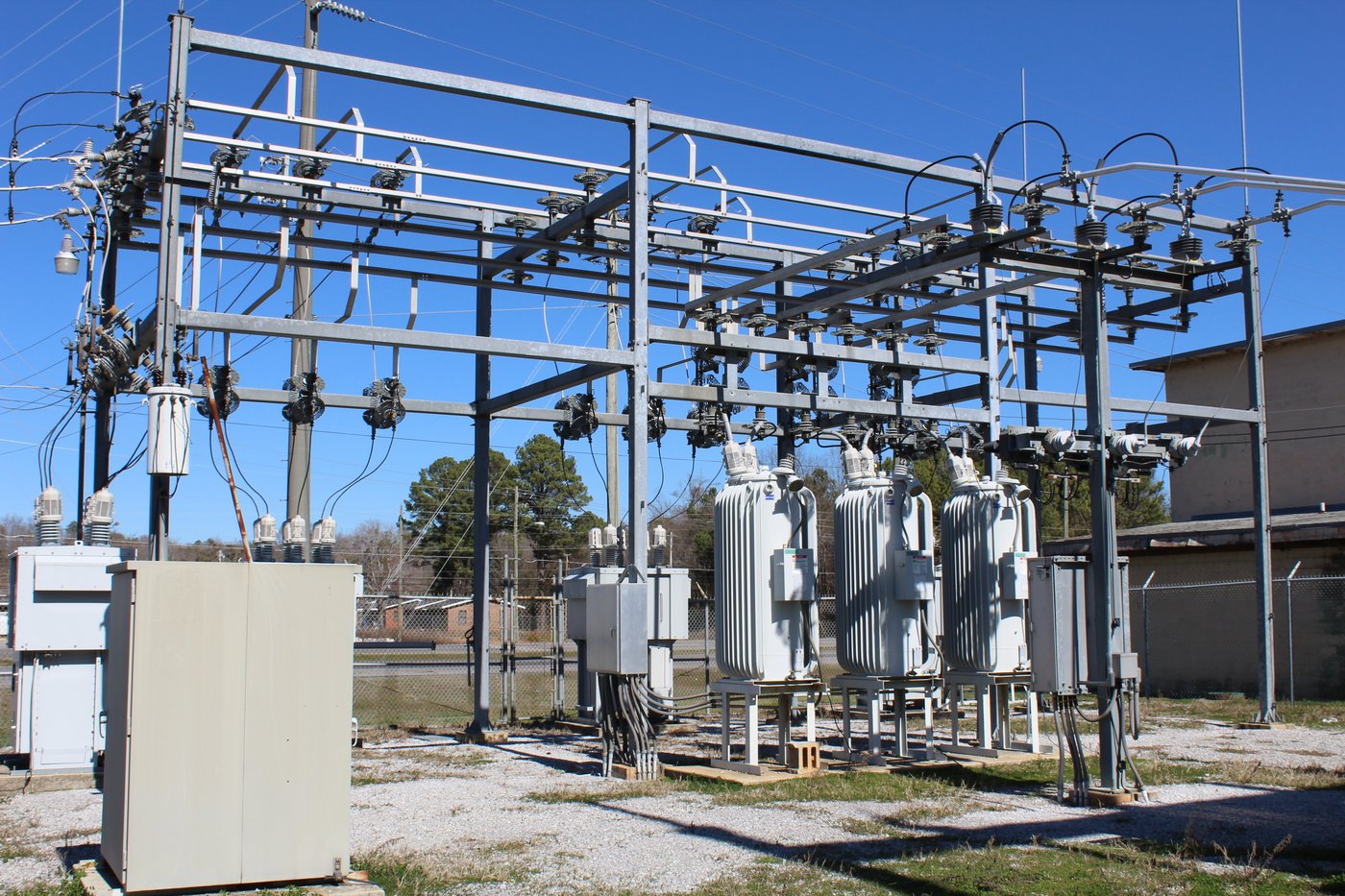 The Piedmont electric department substation